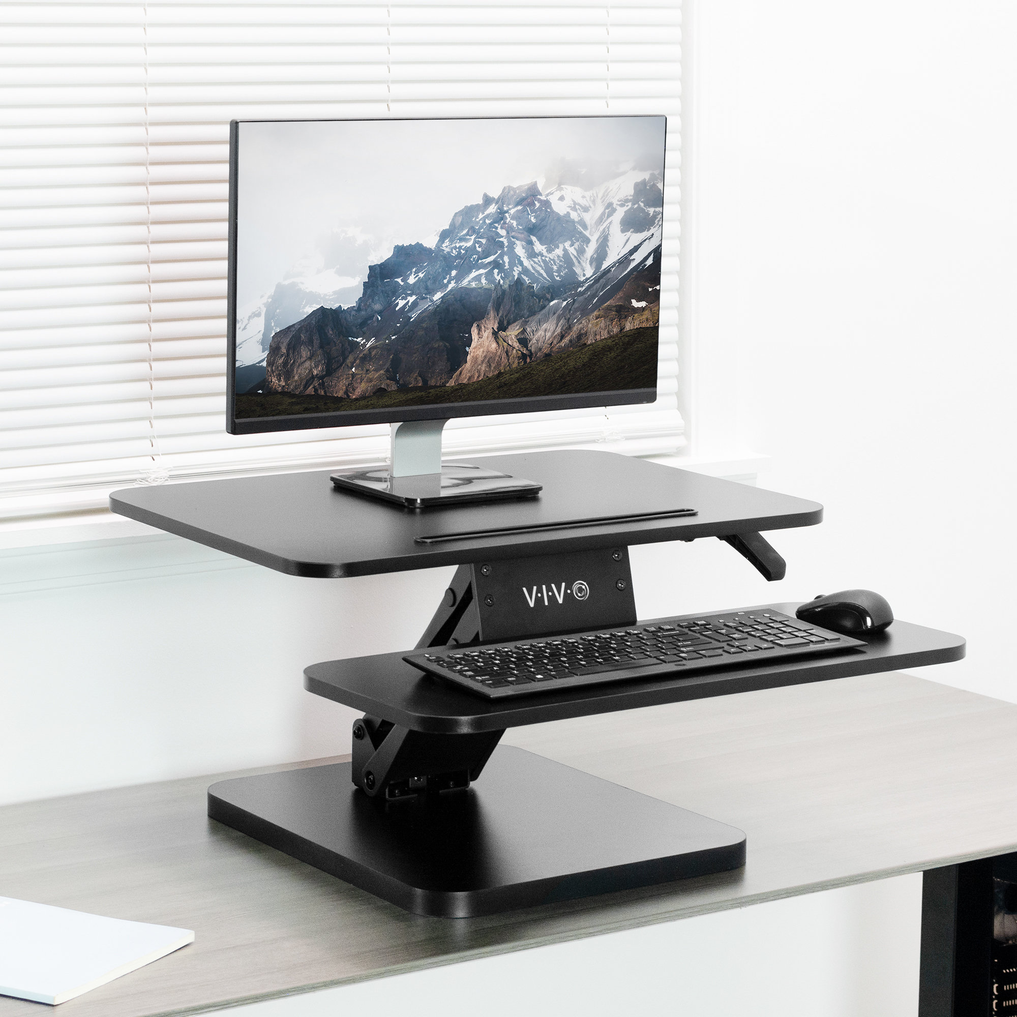 VIvo Black Desk Riser & Reviews Wayfair