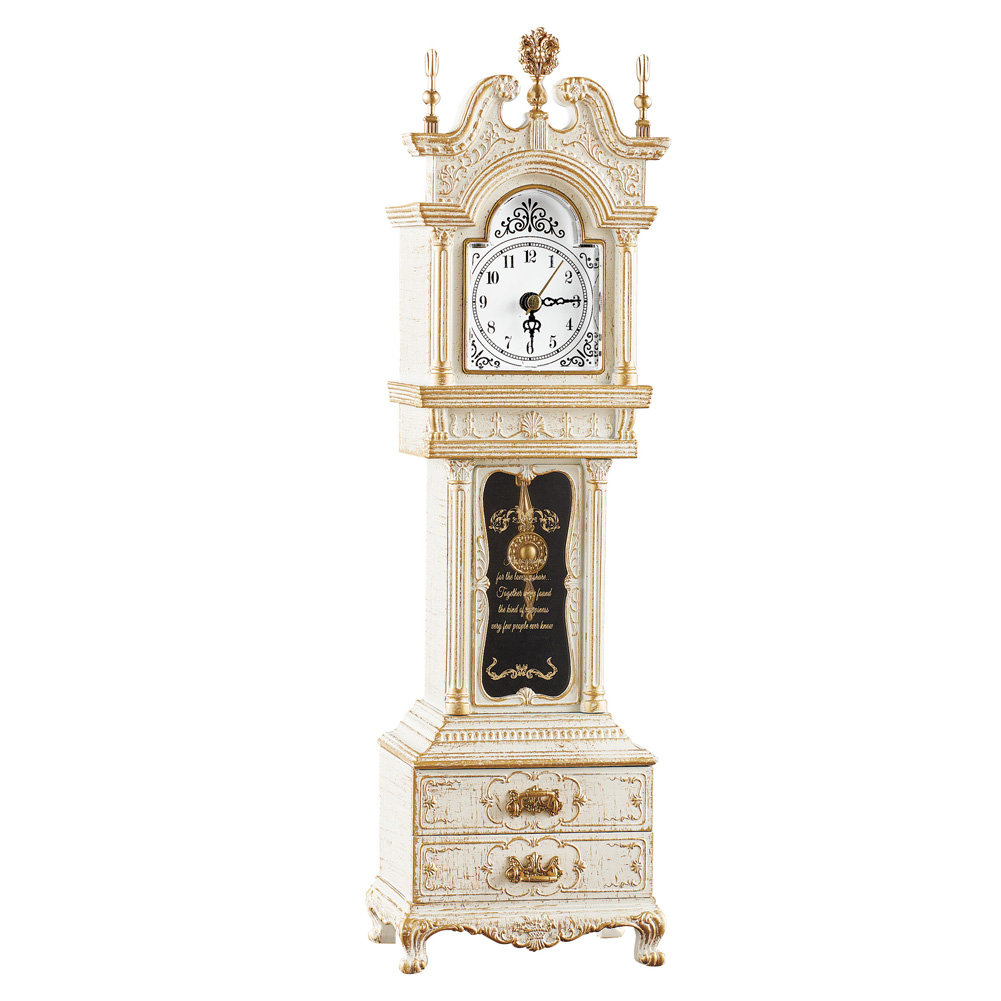 House of Hampton® Buckelew Antique Grandfather Clock Music Box with Storage Wayfair
