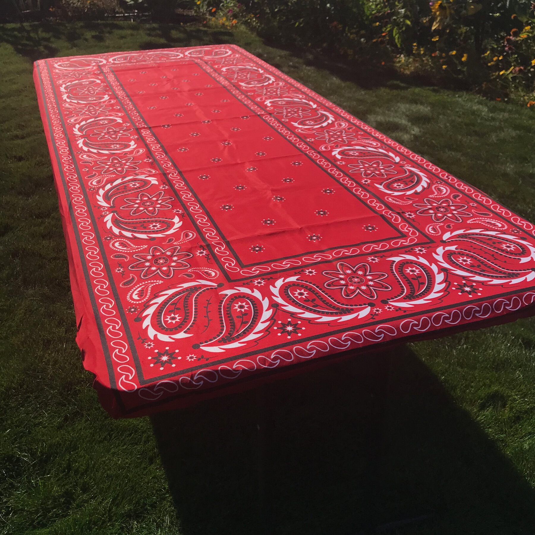 bandana tablecloth