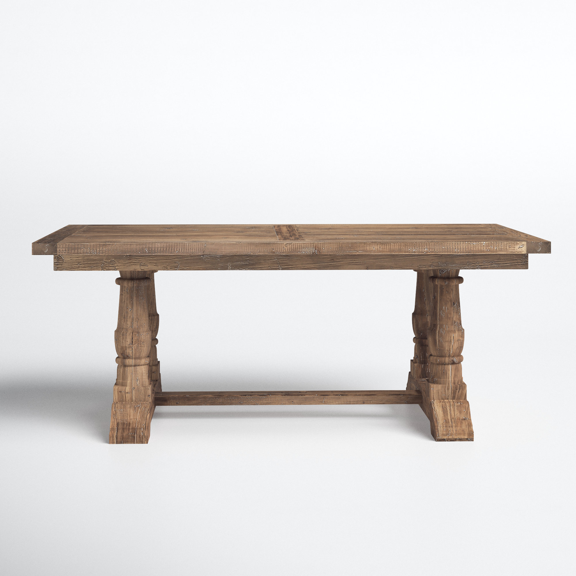 Joss & Main Raleigh 76'' Solid Wood Trestle Dining Table & Reviews | Wayfair