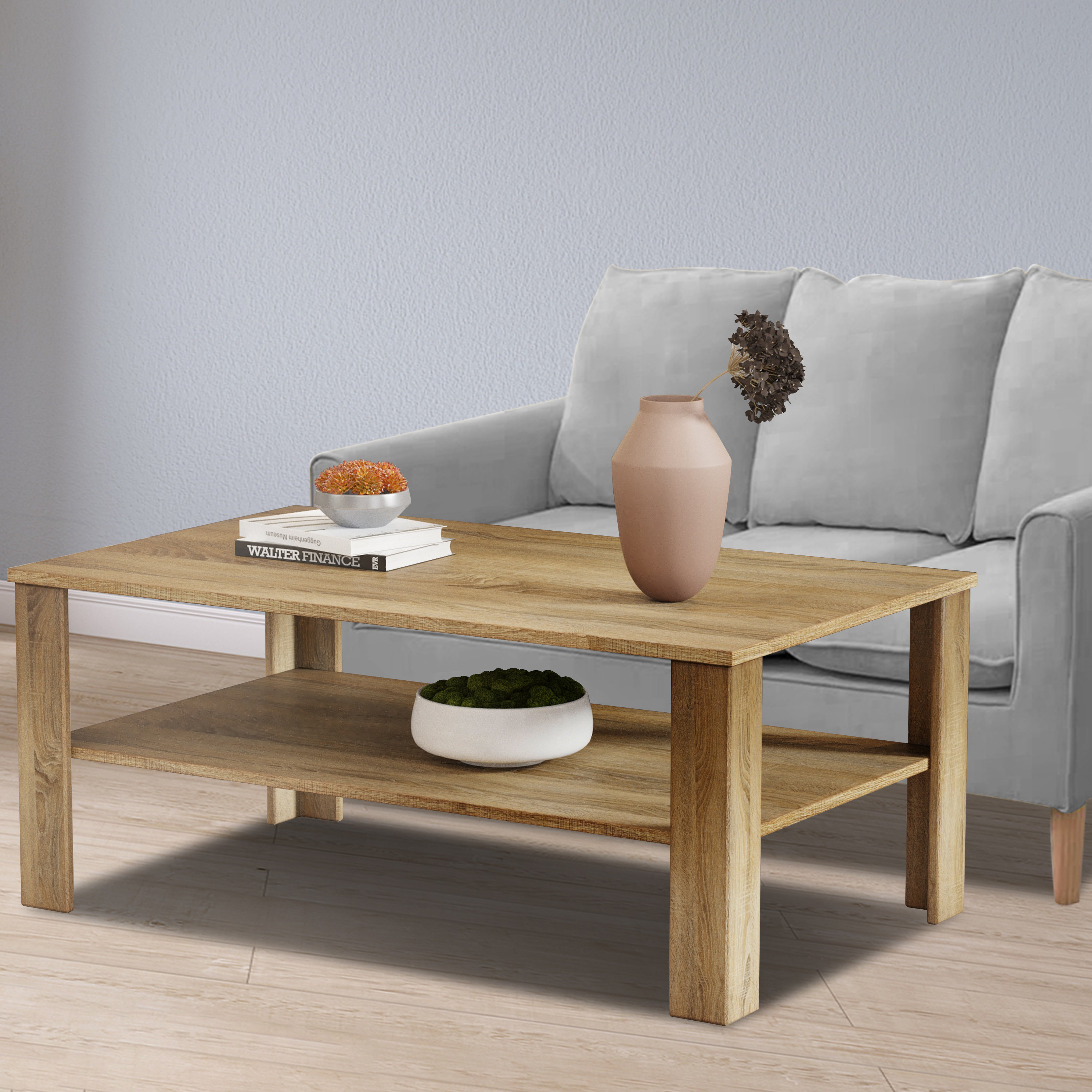 Wade Logan® Almedin 16''h Light Wood Coffee Table Wayfair