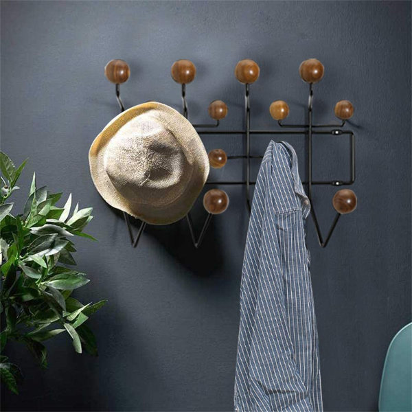 Rosalind Wheeler Wall Hanger Coat Rack Candy Hook Multi-Hooks Coat Rack ...