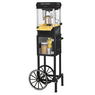 black tabletop popcorn machine