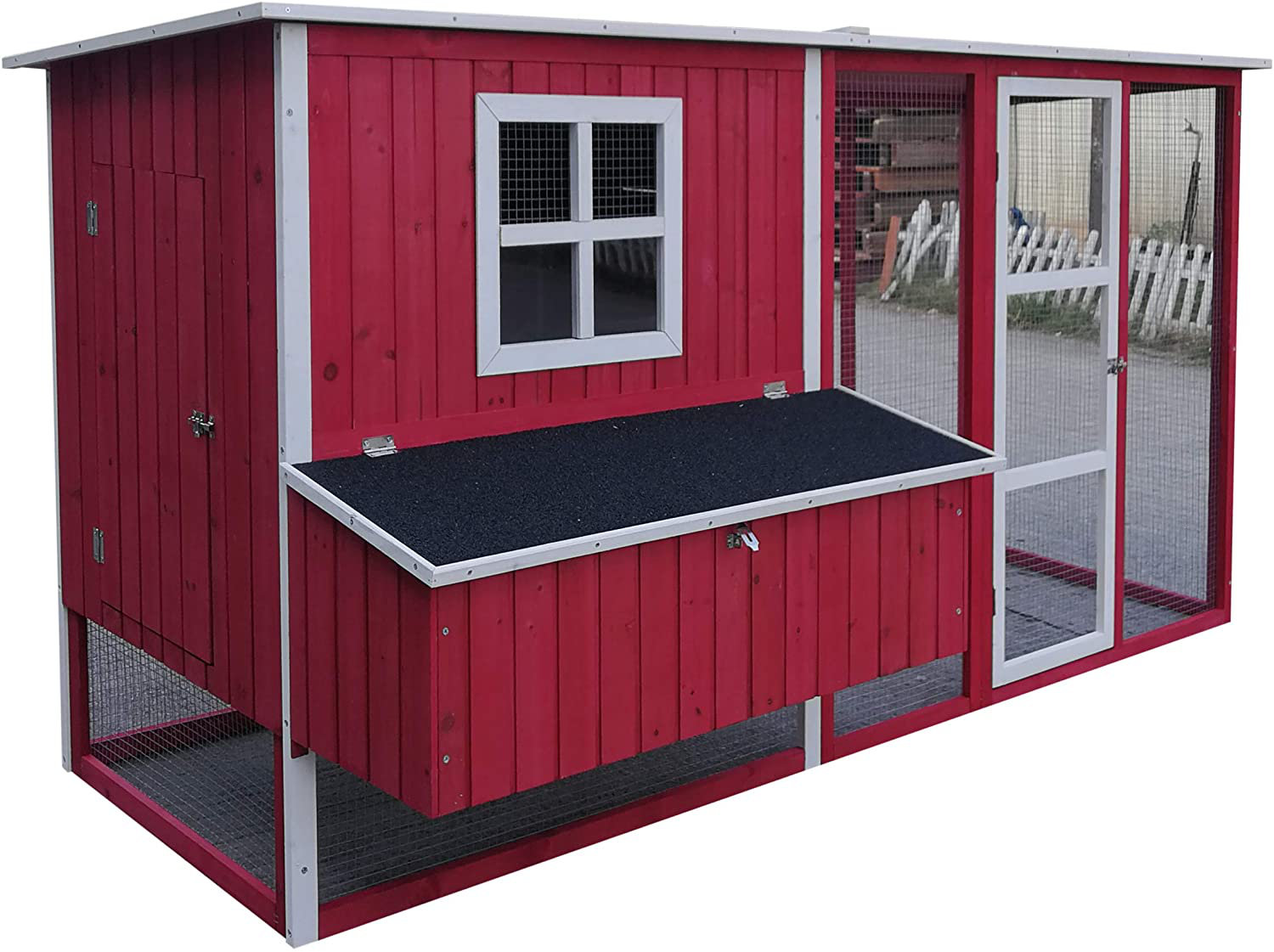 Tucker Murphy Pet™ Azyaan 18.2 Square Feet Chicken Coop with Chicken