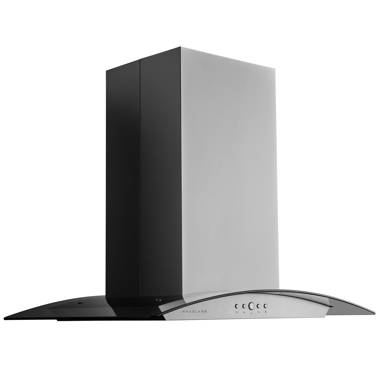 70 cm curved glass cooker hood