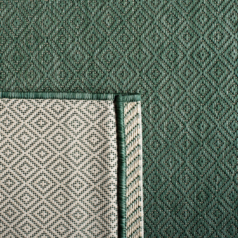 Mercury Row® Oppenheimer Dark Green Indoor/Outdoor Rug & Reviews | Wayfair
