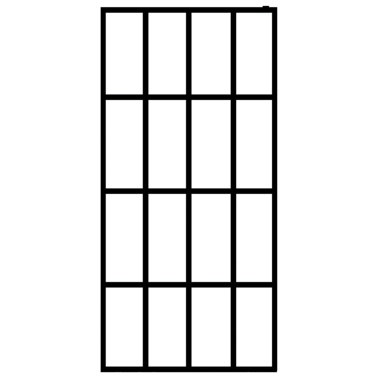 Choccolocco 35.4'' W x 0.8'' D x 76.8'' H Semi-Frameless Rectangle Shower  Enclosure