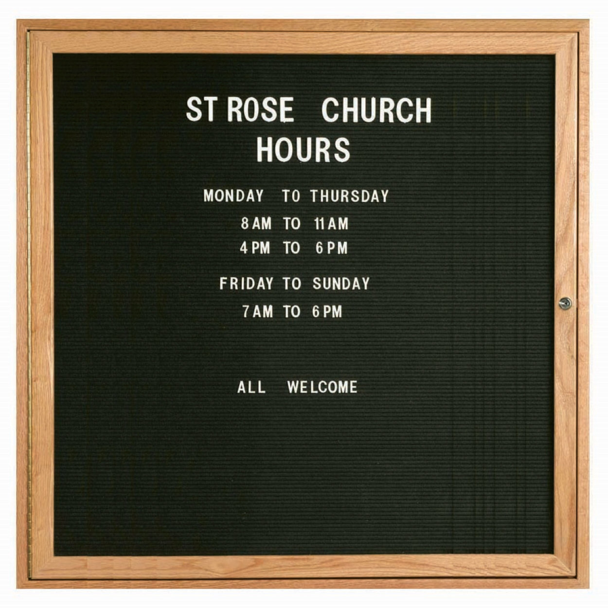 AARCO Changeable Enclosed Wall Mounted Letter Board Wayfair