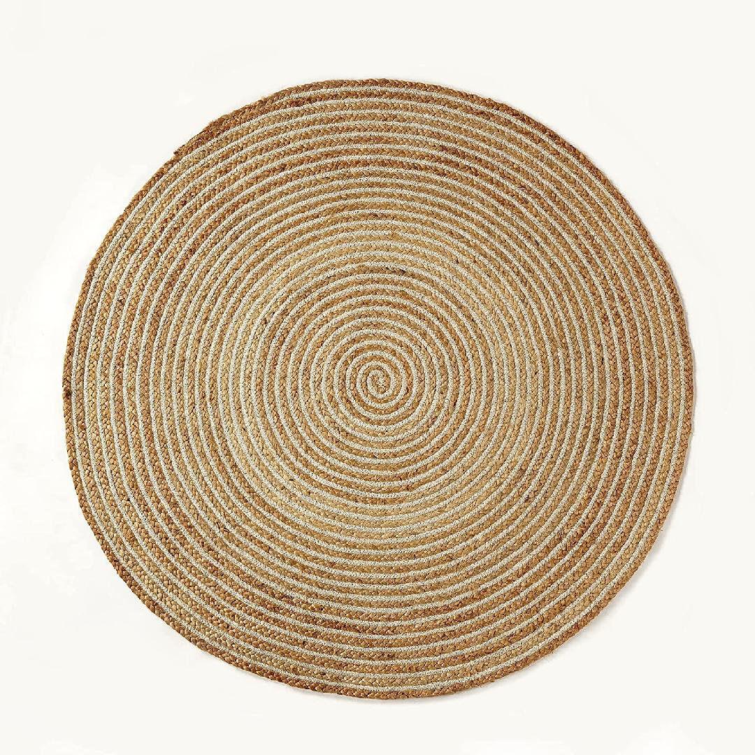 Bay Isle Home Natural Round Handwoven Jute Rug Soft Jute Rug Indoor