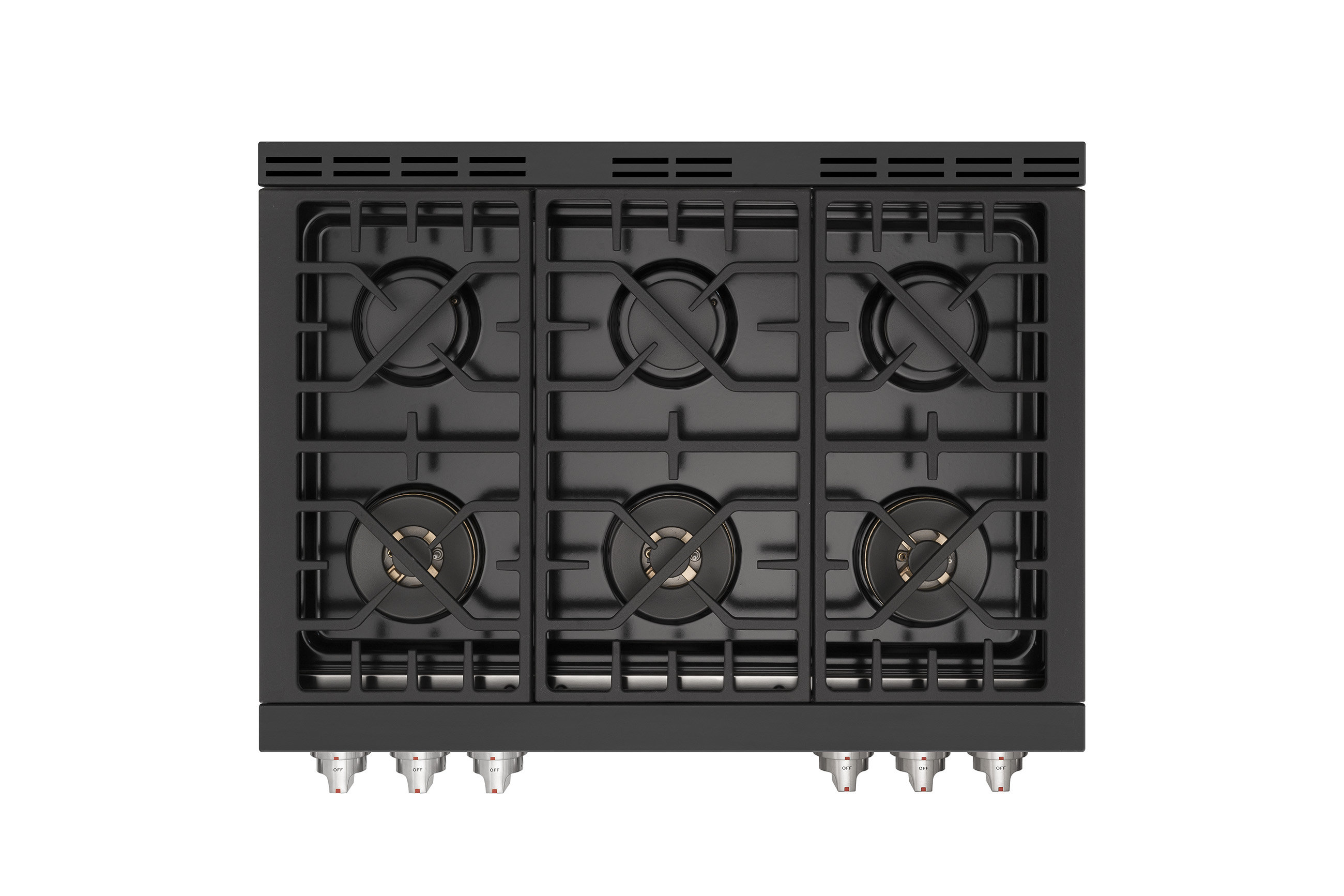 Forza 35.75'' Natural Gas 6 Burner Cooktop with Dual Size Power Burner