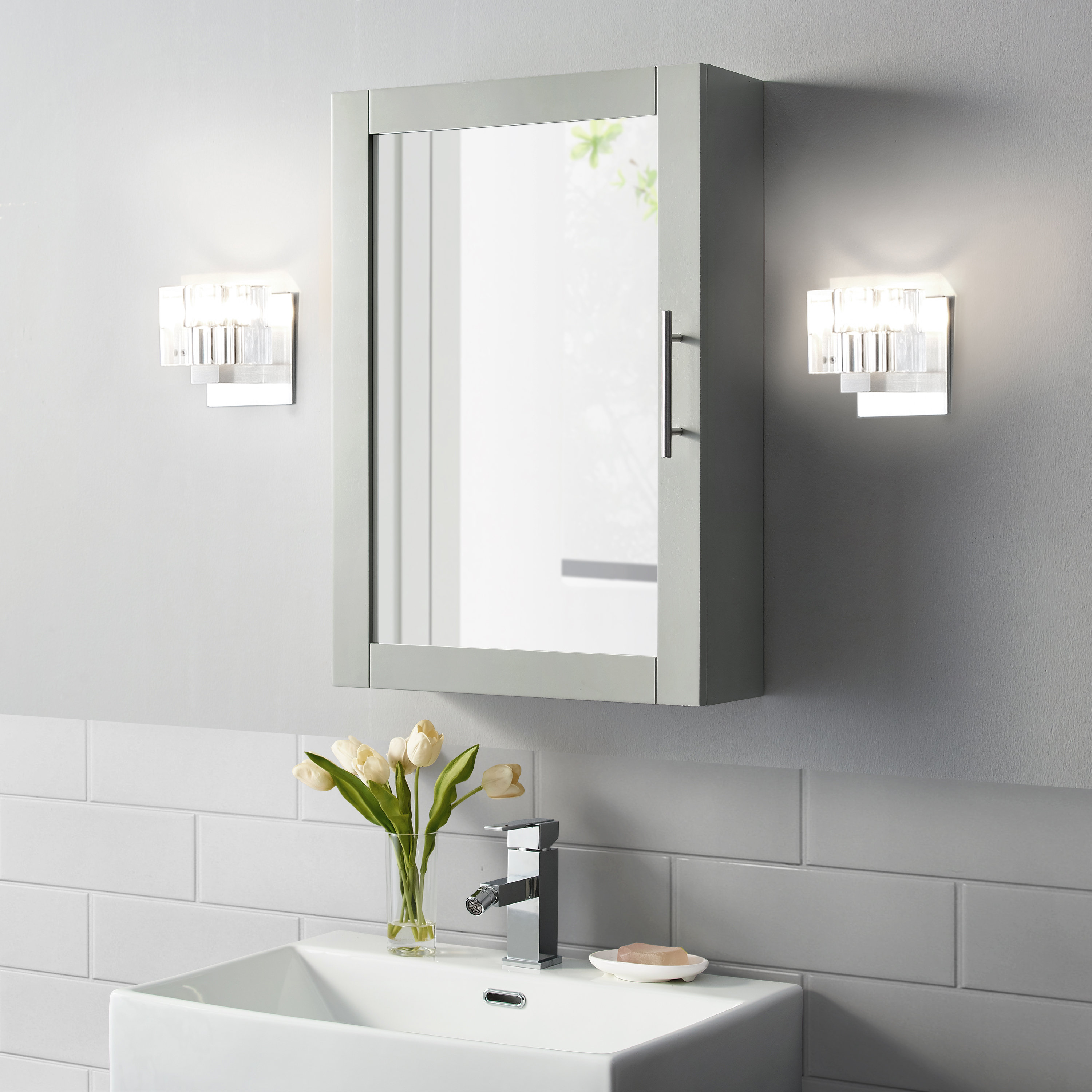 Three Posts™ Cortland Surface Mount Framed 1 Door Medicine with