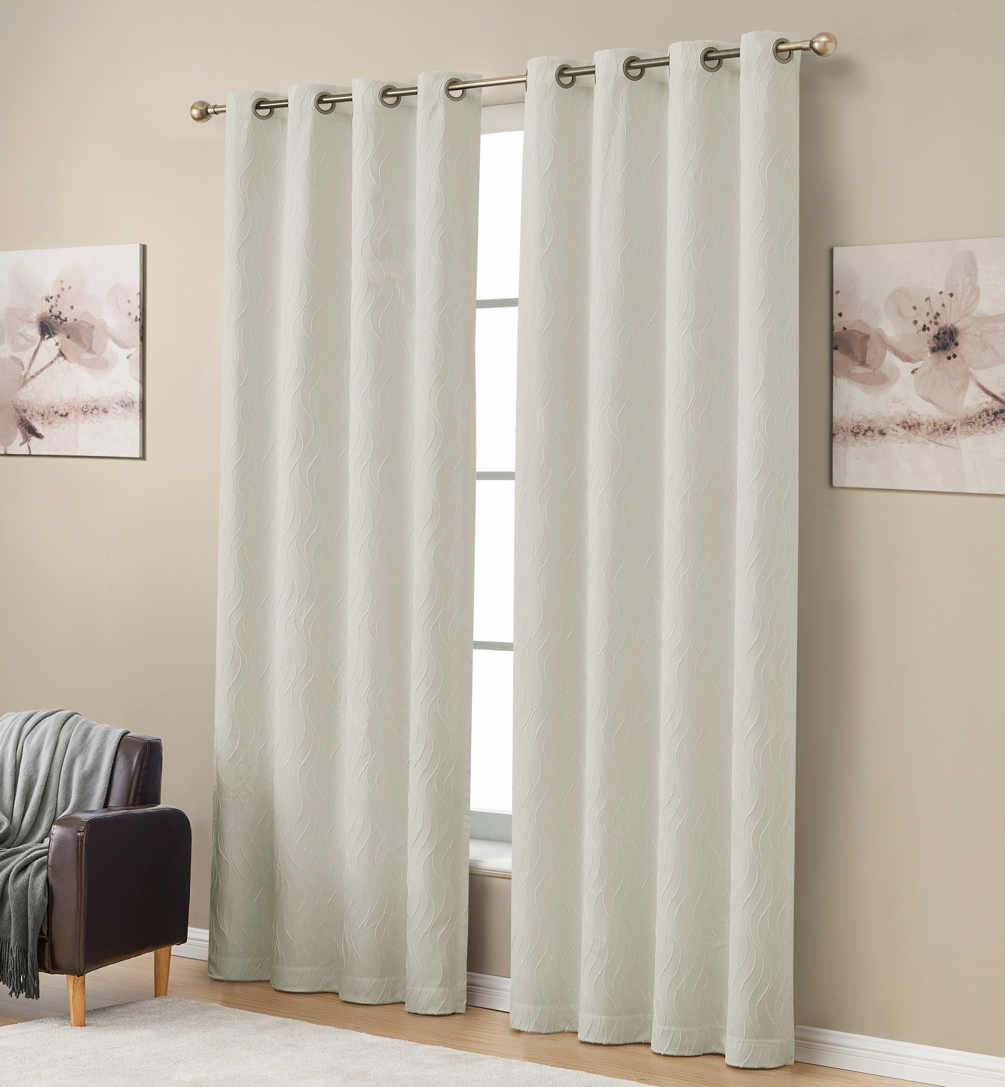 Ring Top Thermal Insulated Blackout Small Window Curtain For Bedroom Kitchen New 
