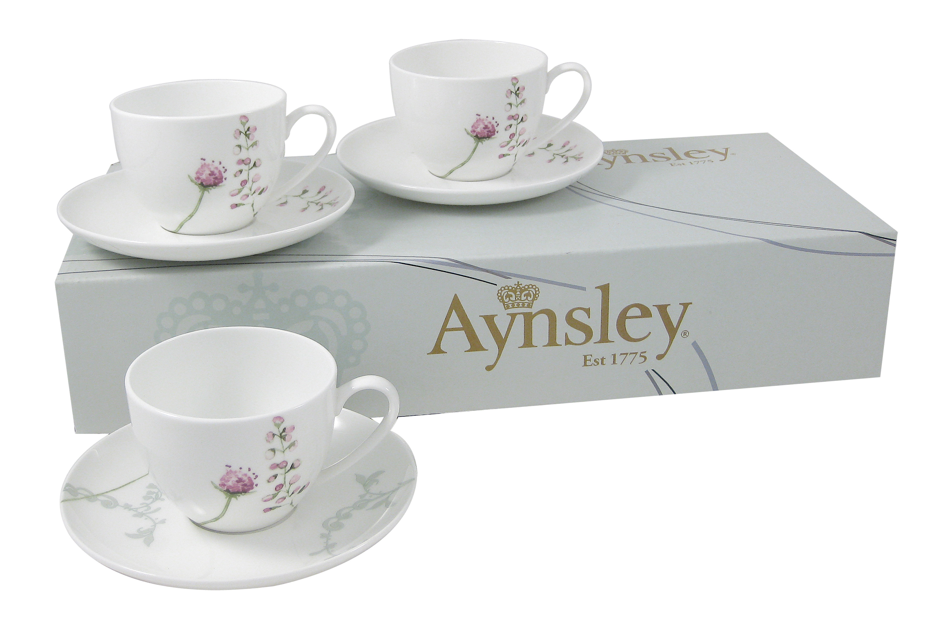 Belleek Camille Bone China Teacup and Saucer Wayfair.co.uk