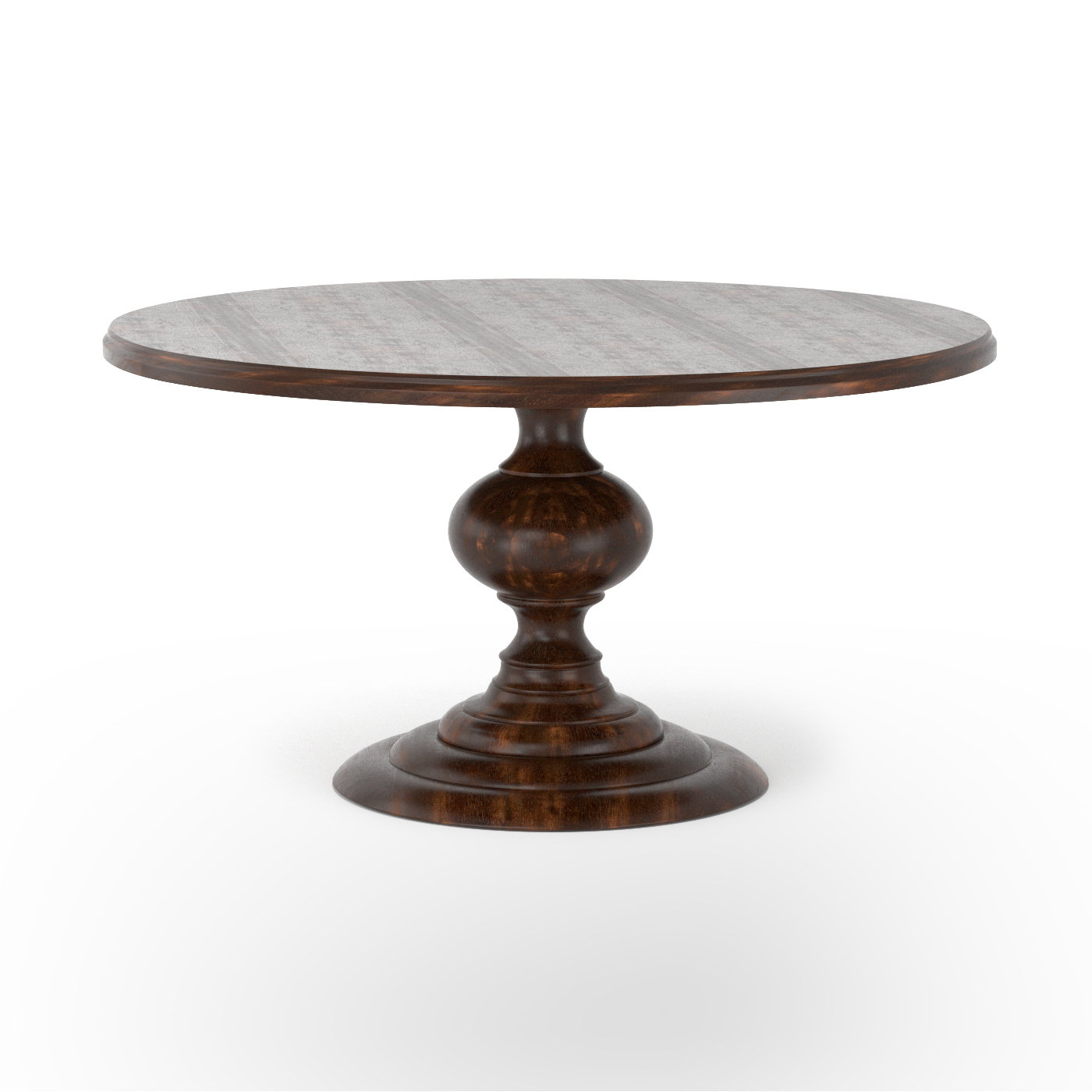 One Allium Way® Pamela Mango Solid Wood Pedestal Dining Table Wayfair