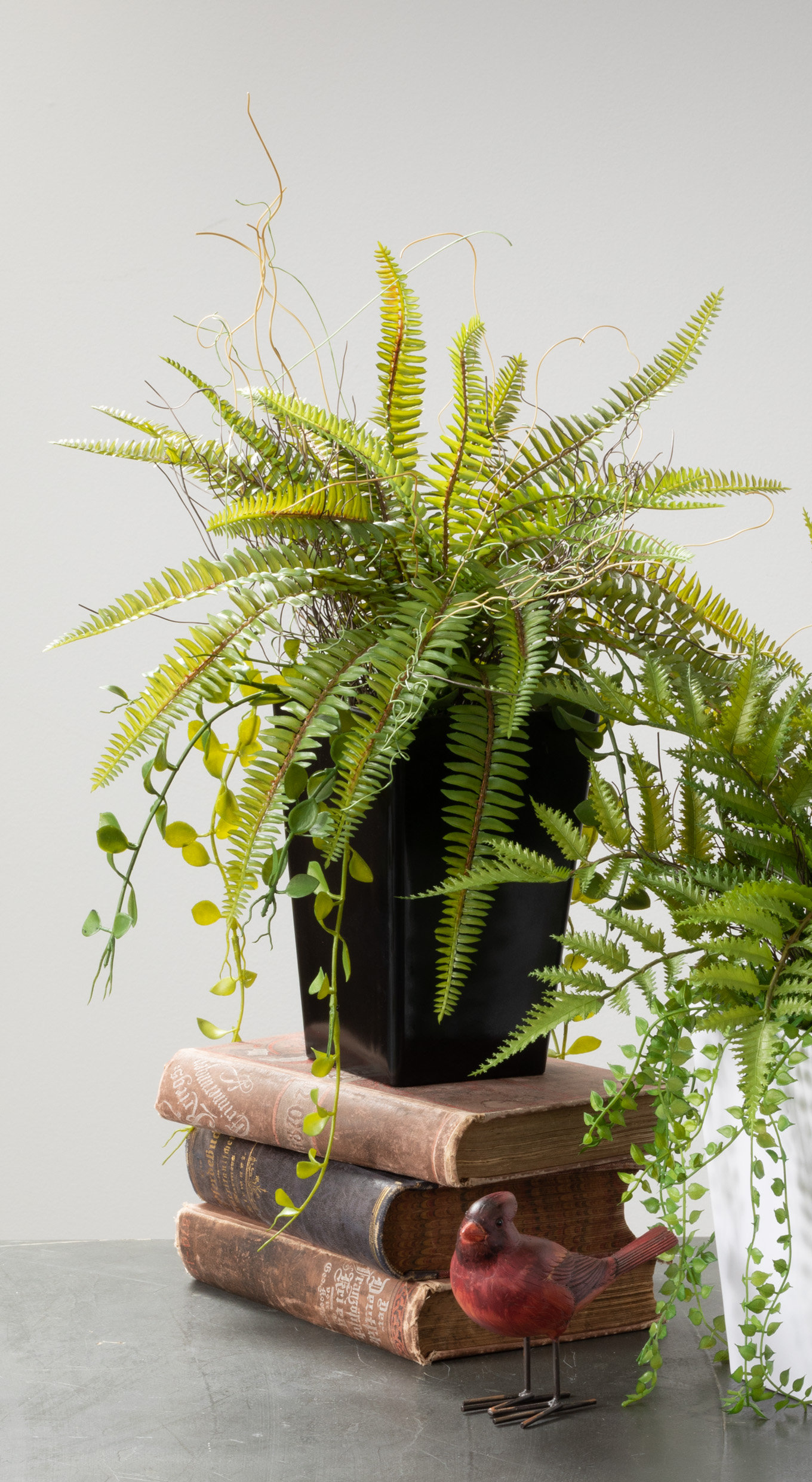 Ebern Designs 18'' Faux Fern Plant in Pot Wayfair