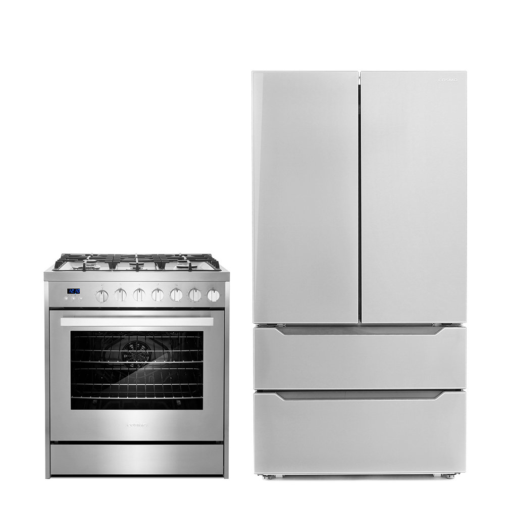 Cosmo 2 Piece Kitchen Package With 30" Freestanding Gas Range 36