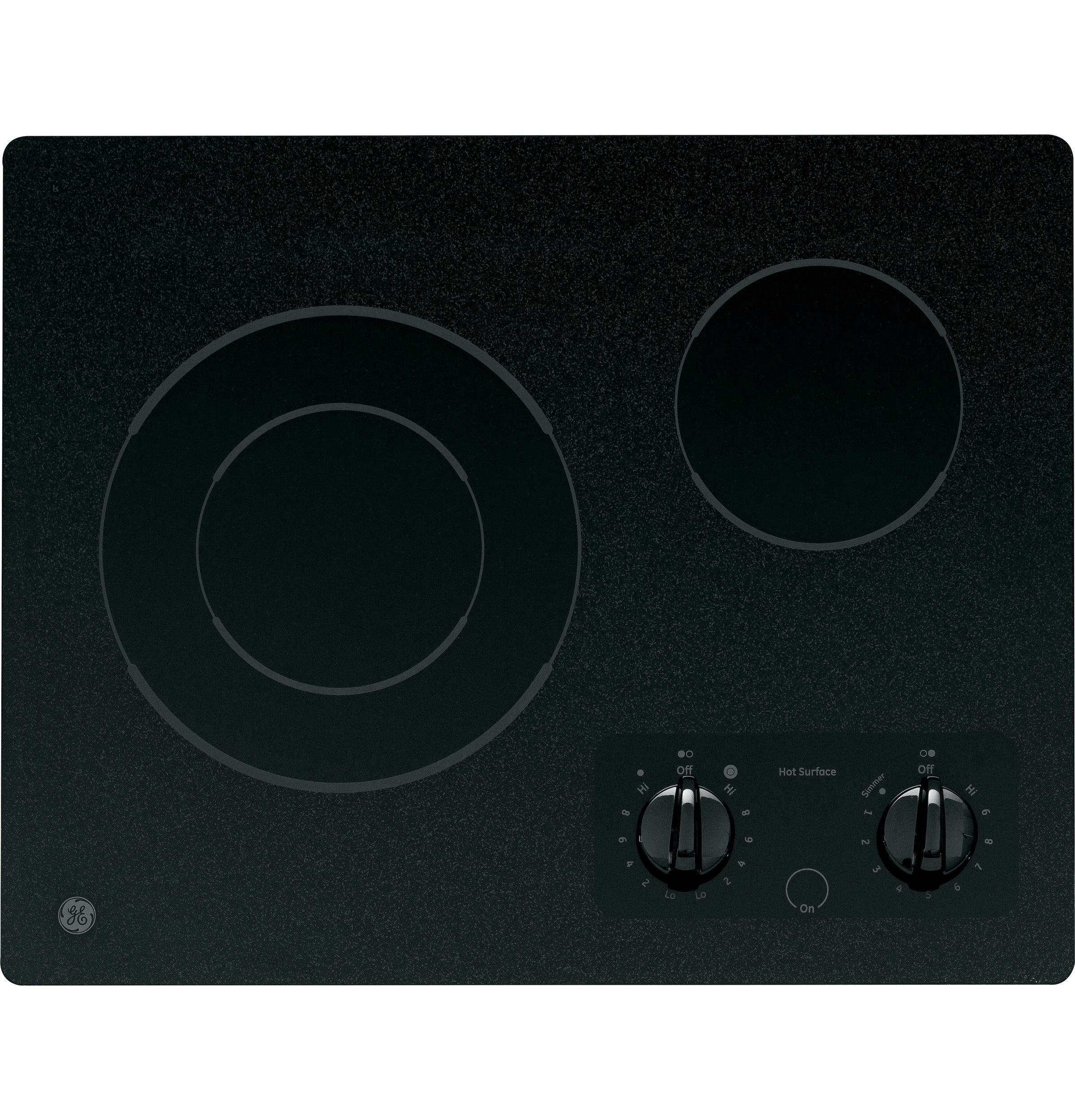 ge two burner electric cooktop