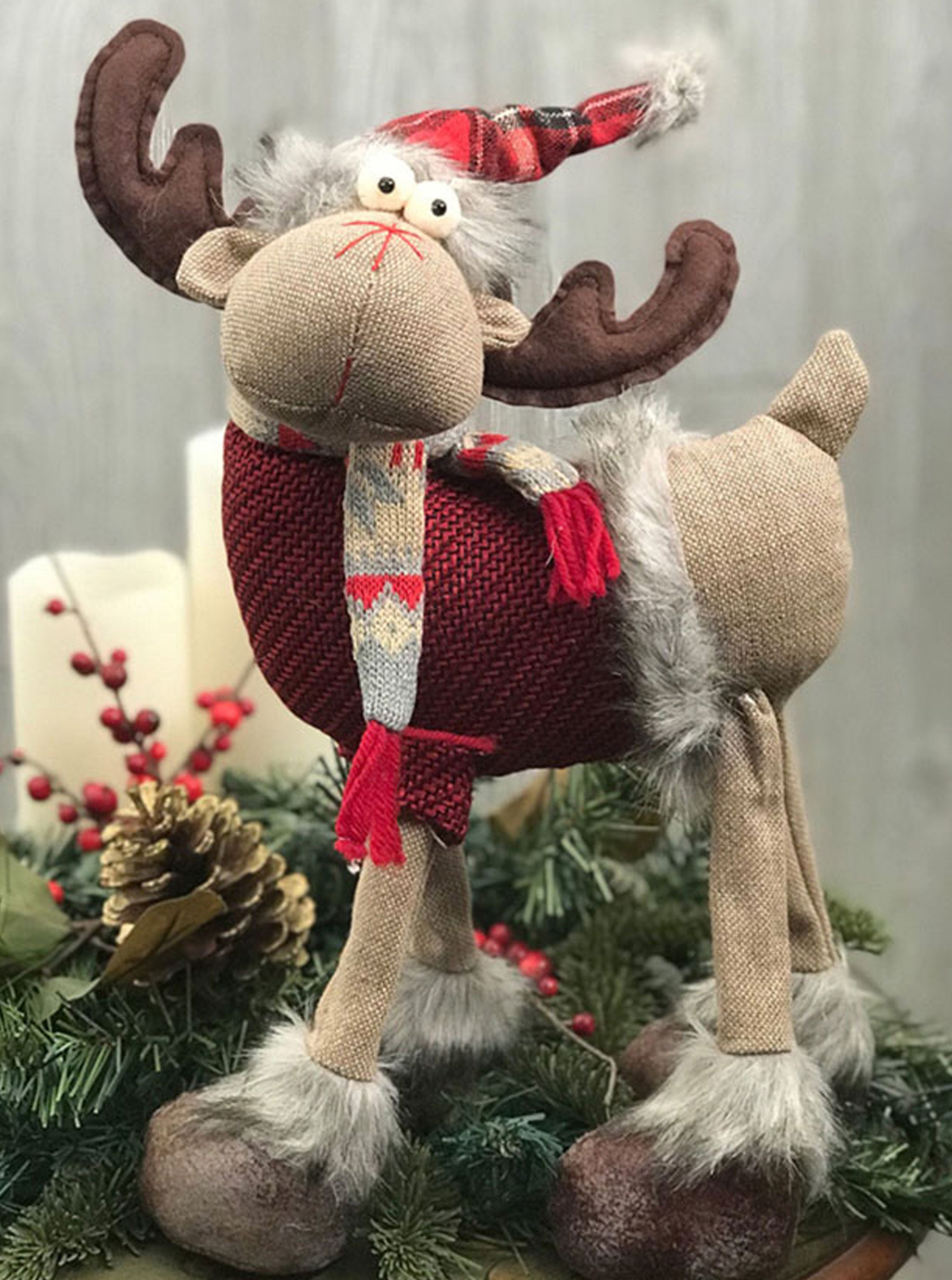 stuffed christmas moose
