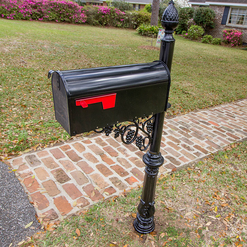 Vandalet Mailbox Co. 56" H InGround Decorative Post & Reviews Wayfair