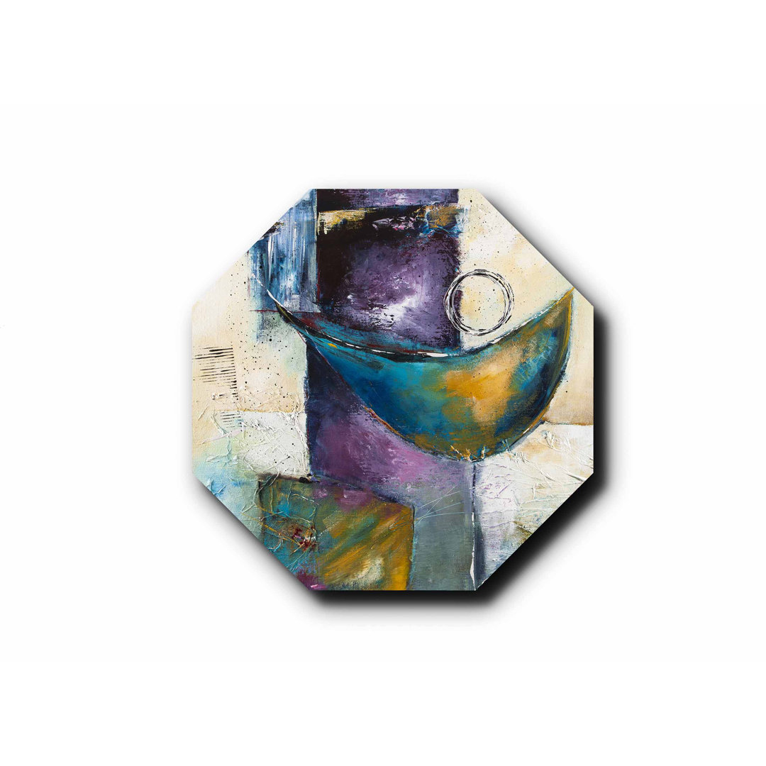 Metro Lane Metallbild grafische Kunst