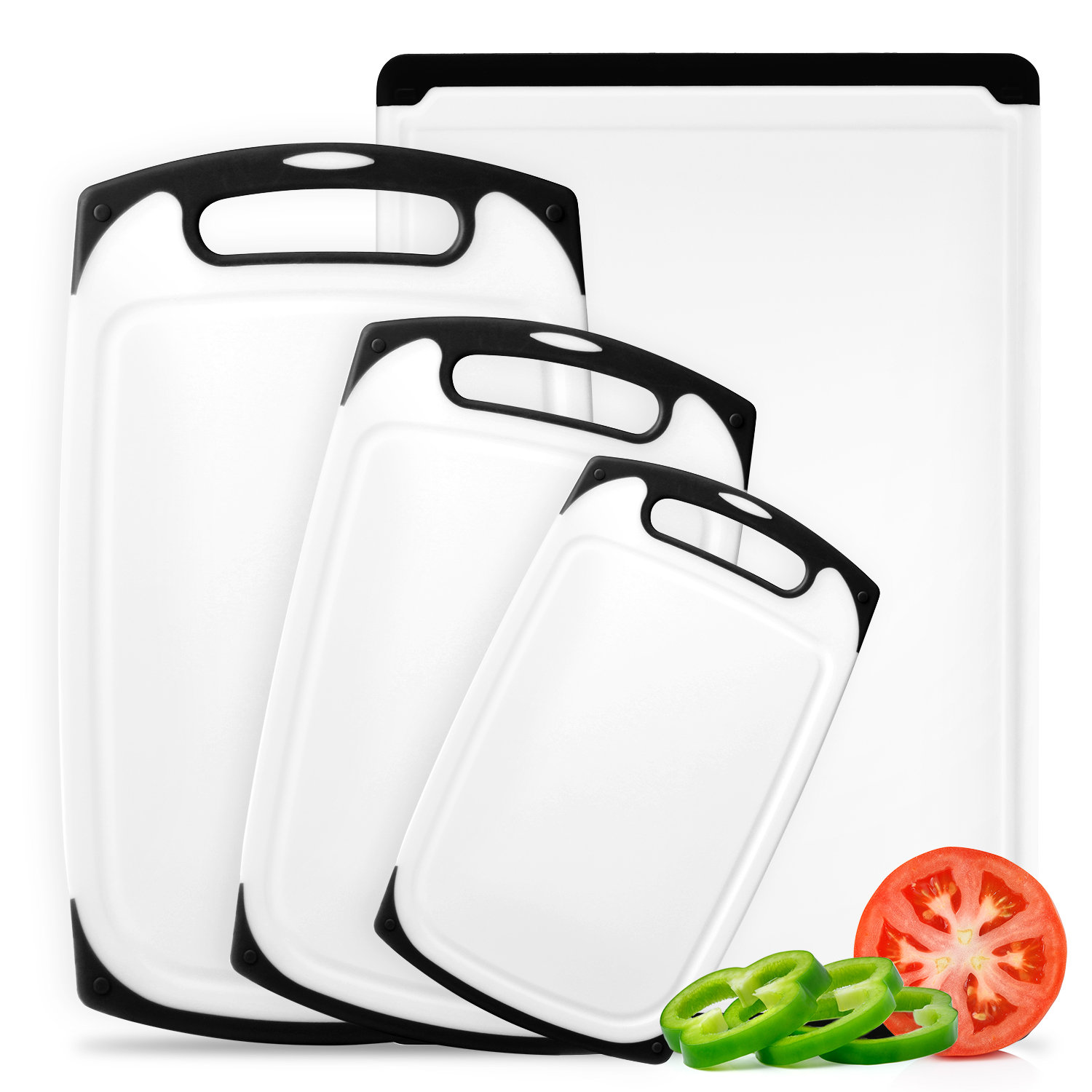 Belwares 4 Piece Plastic Cutting Board Set & Reviews Wayfair