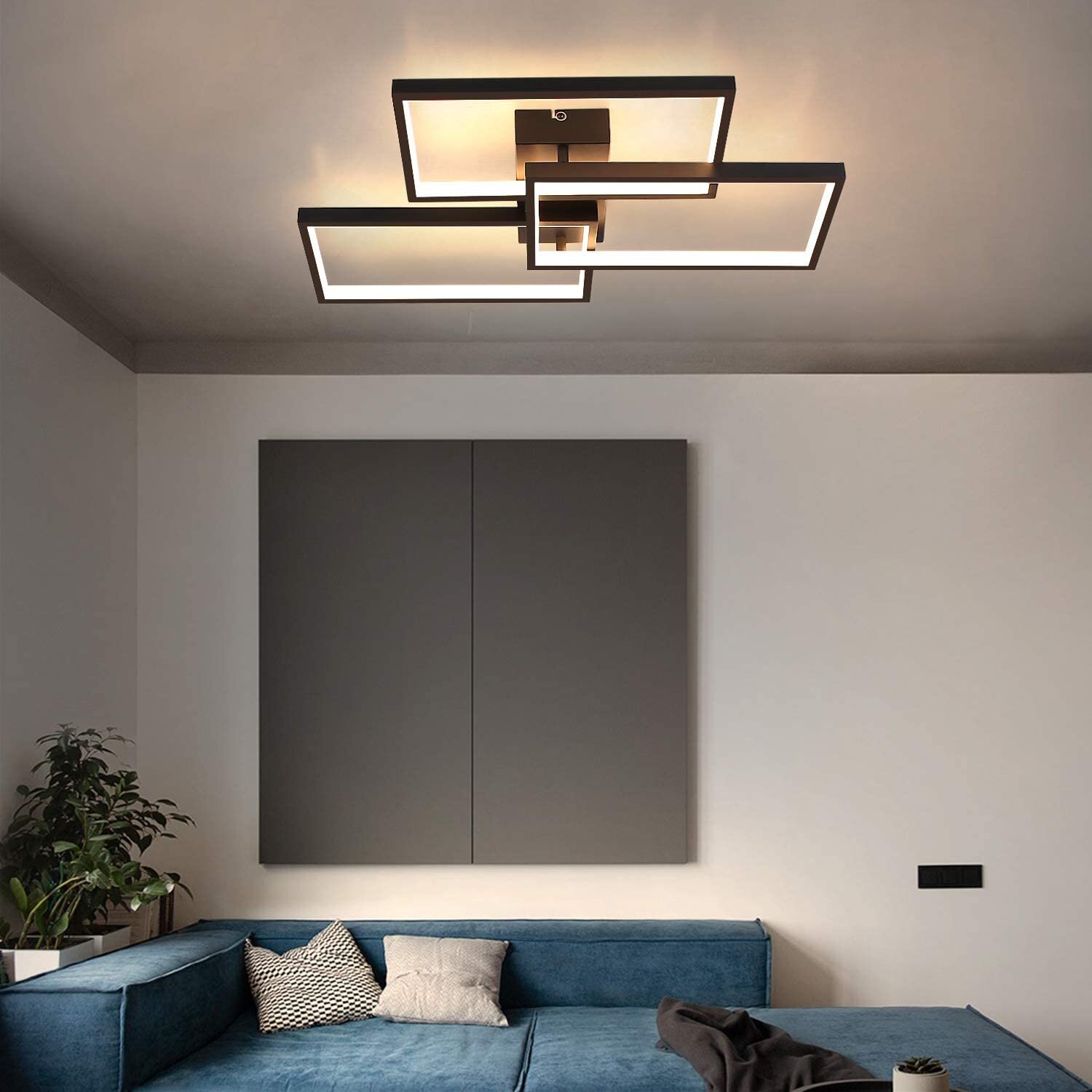 Luxus LED 6 Watt Wohnzimmer Leuchte Lampe Flur Glas Metall neu Wand Beleuchtung 