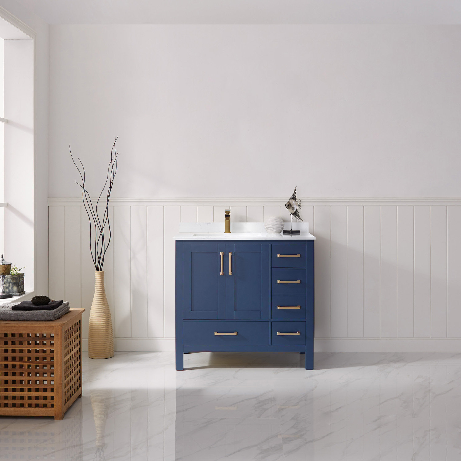 Everly Quinn Ryland 36" Single Bathroom Vanity Set Wayfair