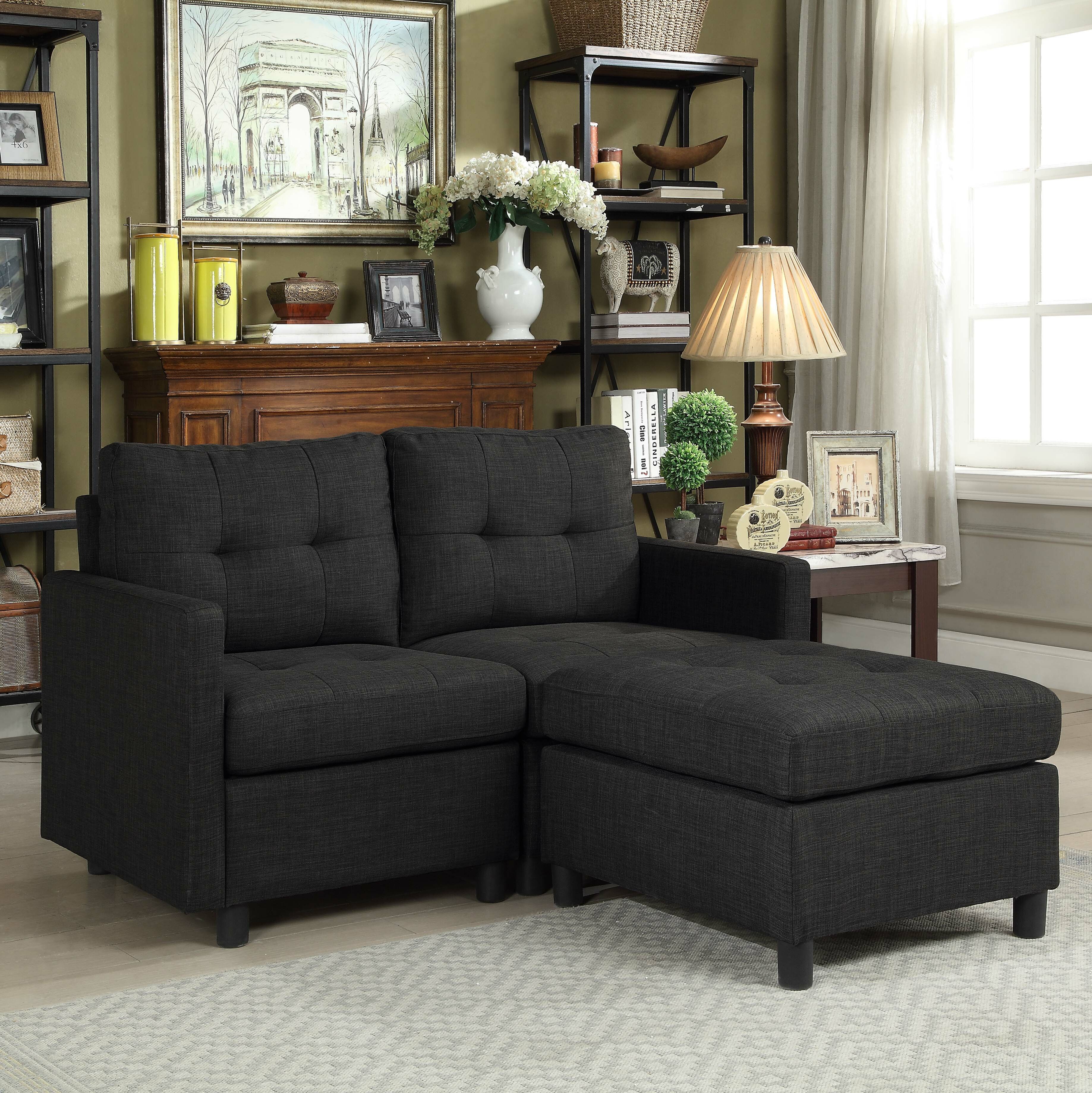 Wetherby 52″ Wide Modular Sofa & Chaise with Ottoman