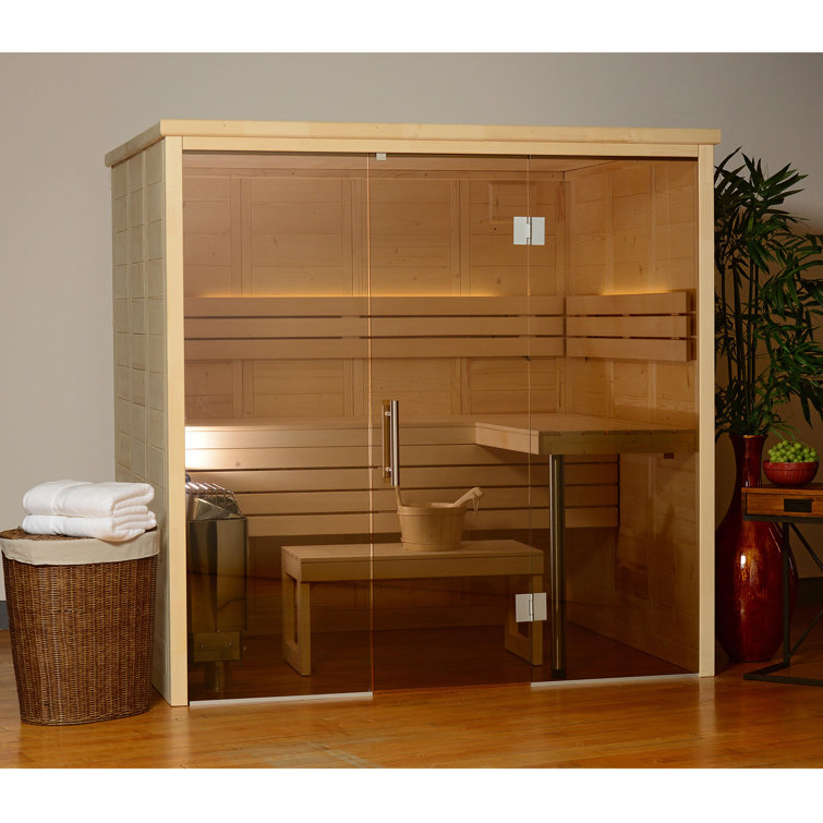 Almost Heaven Saunas Worthington 4 - Person Indoor Traditional Steam Sauna  in Spruce & Reviews | Wayfair