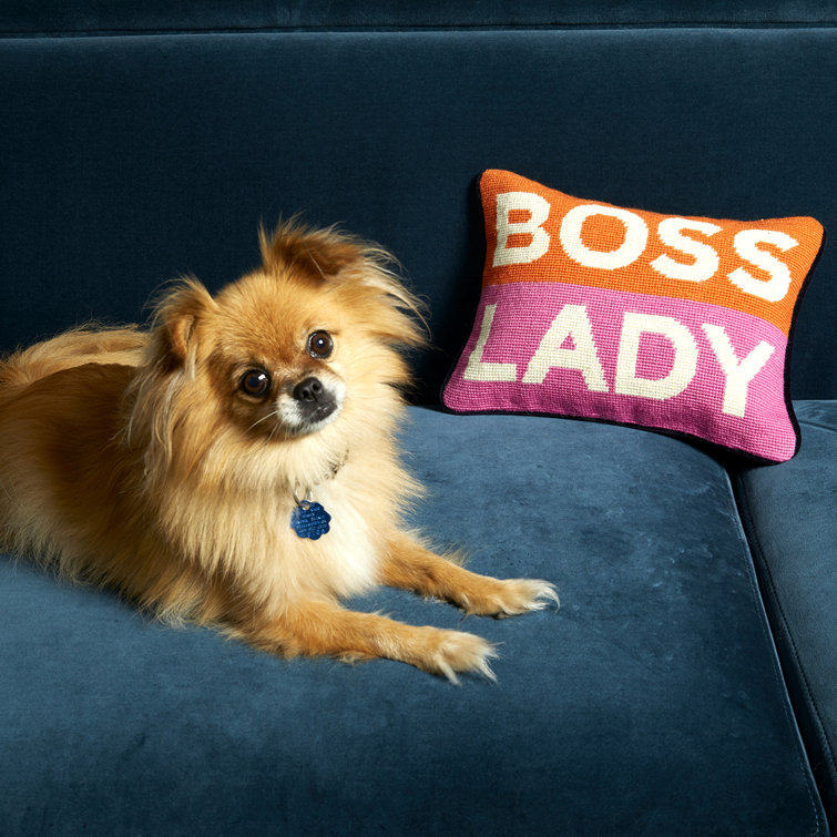 boss lady pillow jonathan adler