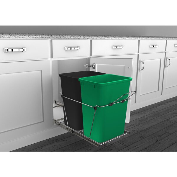 KITCHEN OFFICE LAUNDRY CONCEALED BIN PULLOUT PULL OUT RUBBISH BIN DOOR MOUNT BIN 
