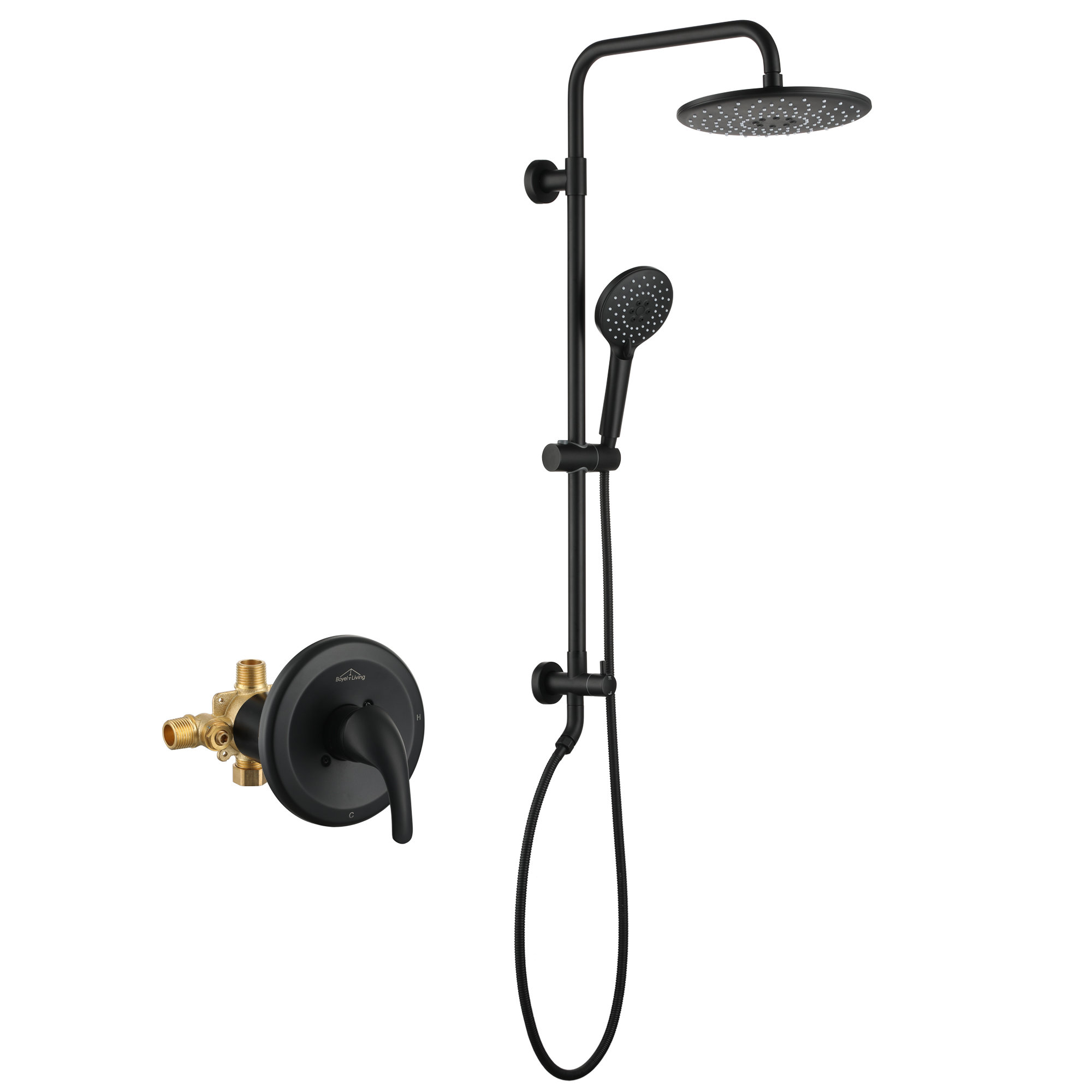 Boyel Living Complete Shower System with Roughin Valve Wayfair