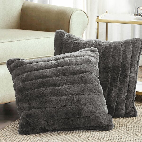 *New* Luxurious Soft Velvet Mink Shimmer Cushion Cover Home Decor 17 x 17 