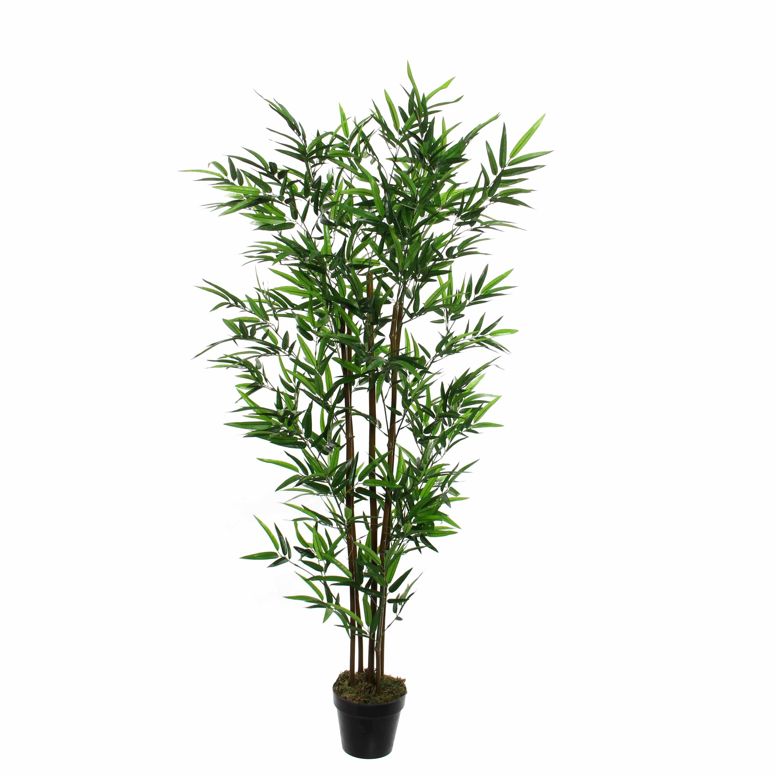 Kunstpflanze mit Topf  Kunstpflanzen Kunstbaum Bambuspflanze Deko Pflanzen 