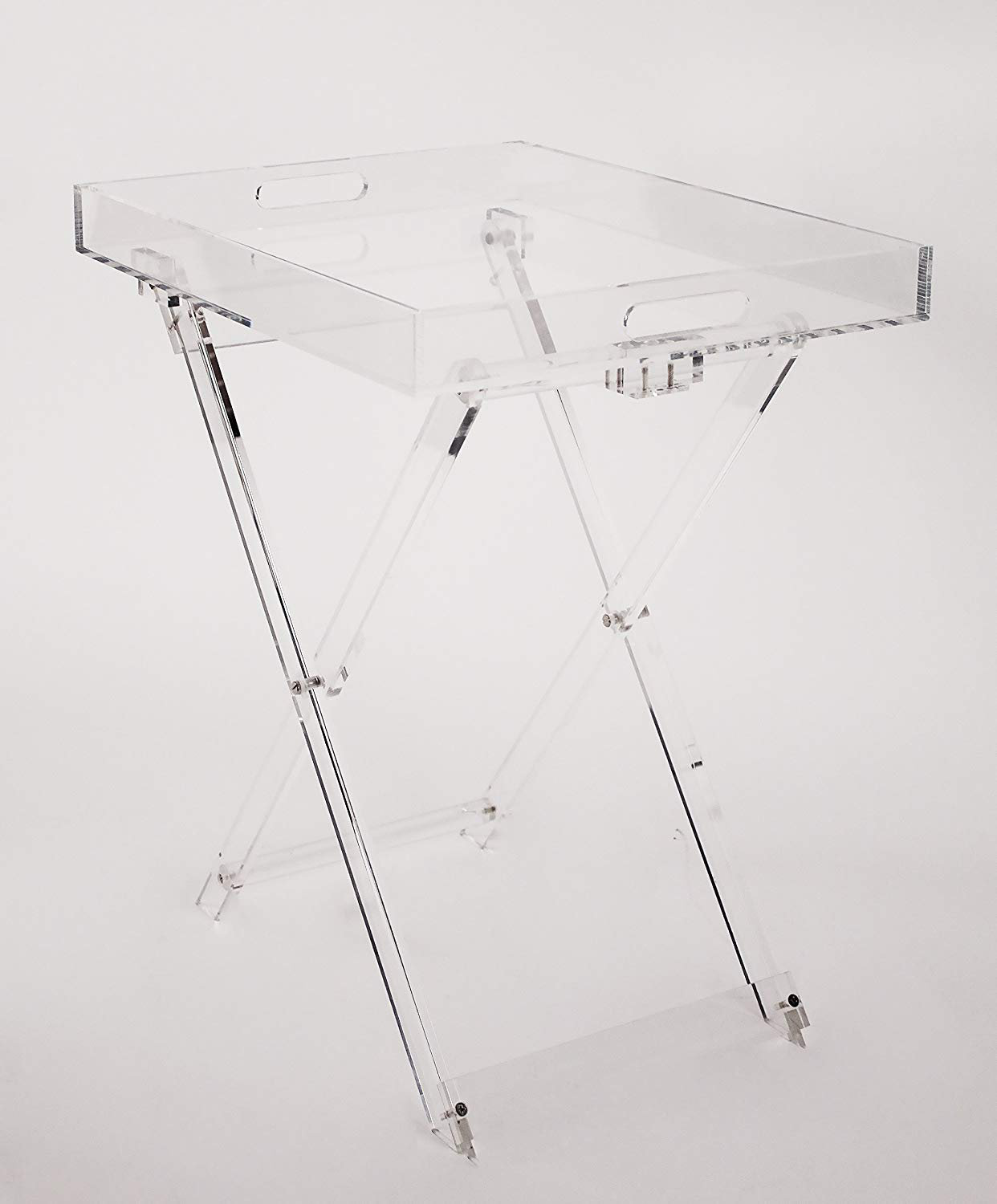 Design Styles Acrylic Folding Tray Table & Reviews Wayfair
