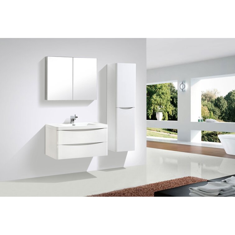 Ebern Designs Greenburg 40Cm W x 150Cm H x 30Cm D Tall Bathroom Cabinet &  Reviews | Wayfair.co.uk
