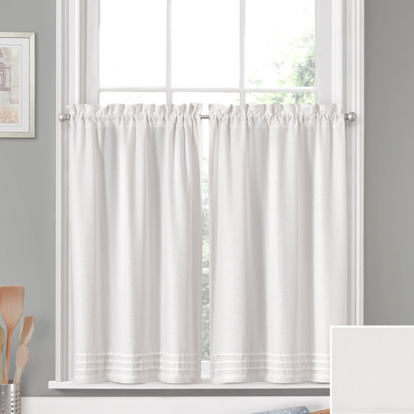 Lace Kitchen Curtain Tier or Valance Bathroom Window Curtain Short Drape 