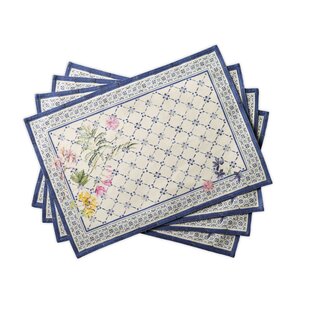 Maison d' Hermine Faisan D' Automne 100% Cotton Set of 4 Placemats for Dining Table Everyday Use Kitchen Wedding Dinner Parties | 13 Inch by 19 Inch