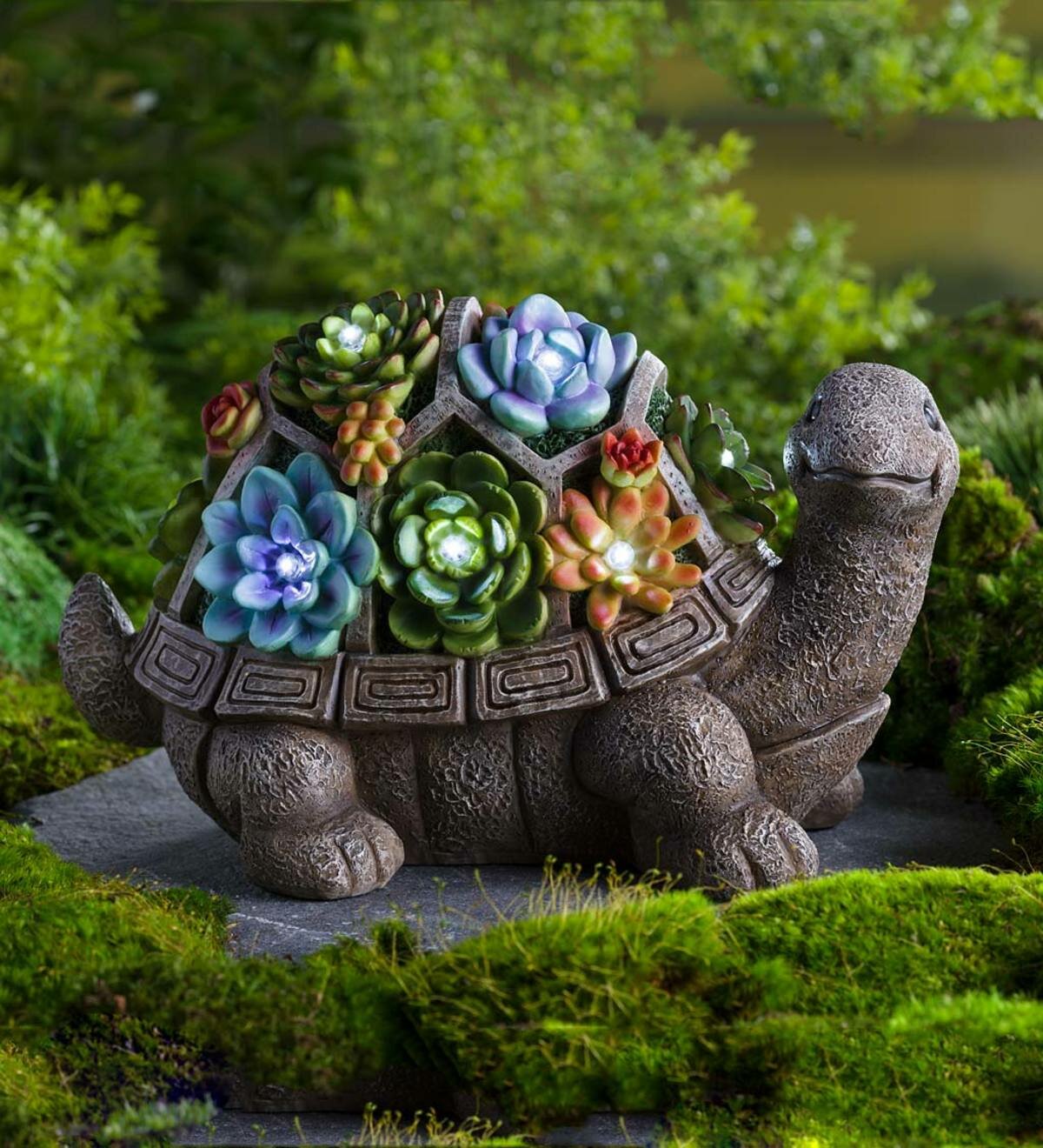 6" Small Colorful Metal Turtle Lawn Ornament Yard Decor 