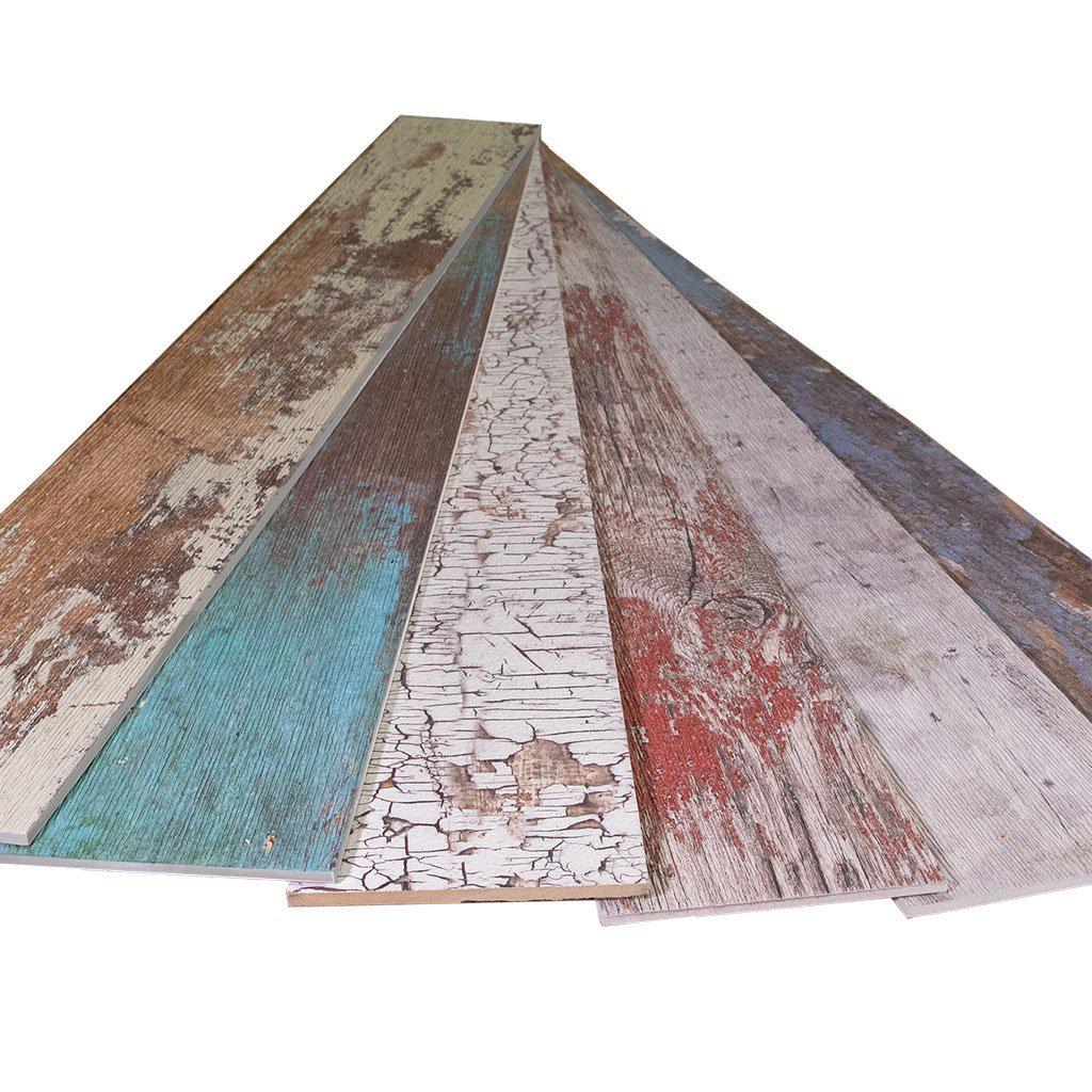 Ninth & Vine 5.75" x 45" Peel and Stick Reclaimed Wood Wall Paneling