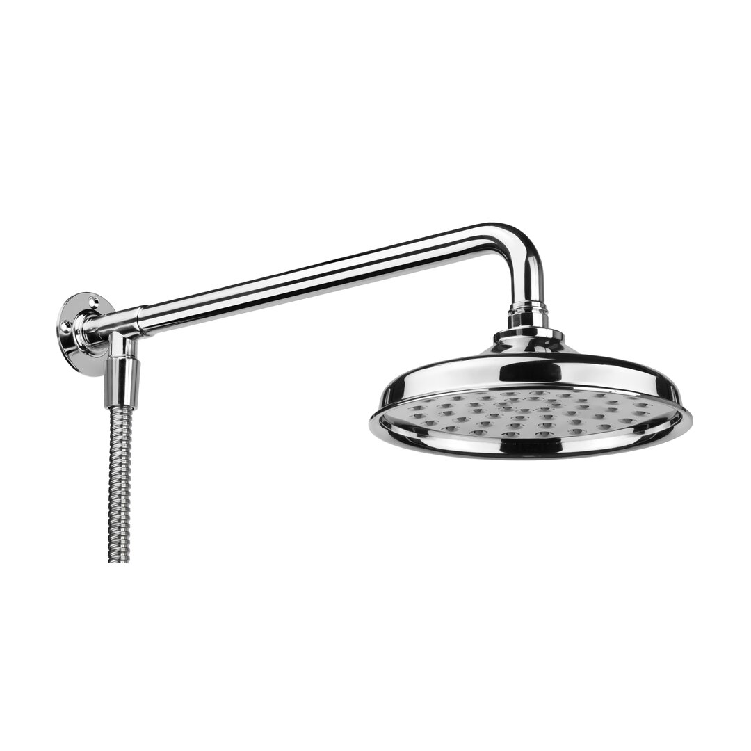 Croydex Traditional S/Steel Shower Head, Arm and Hose Set