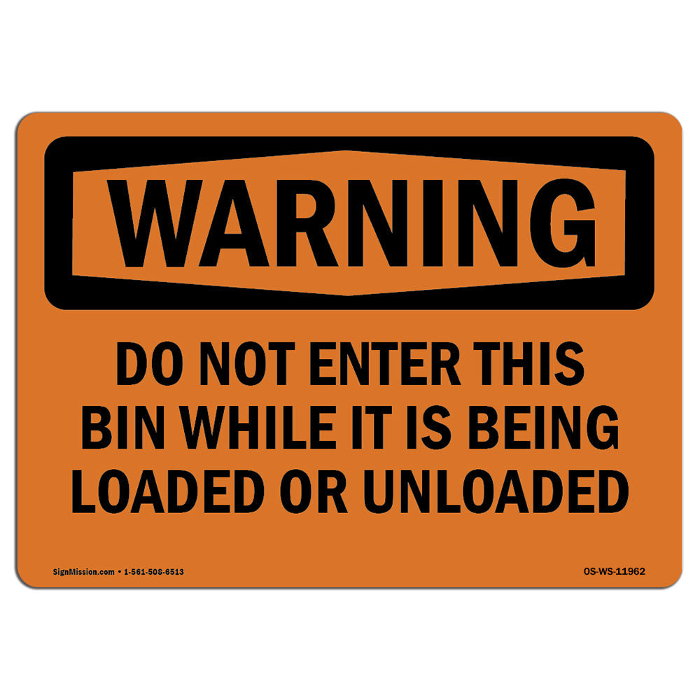 SignMission Osha Warning Sign Grain Bin Silo Safety Wayfair