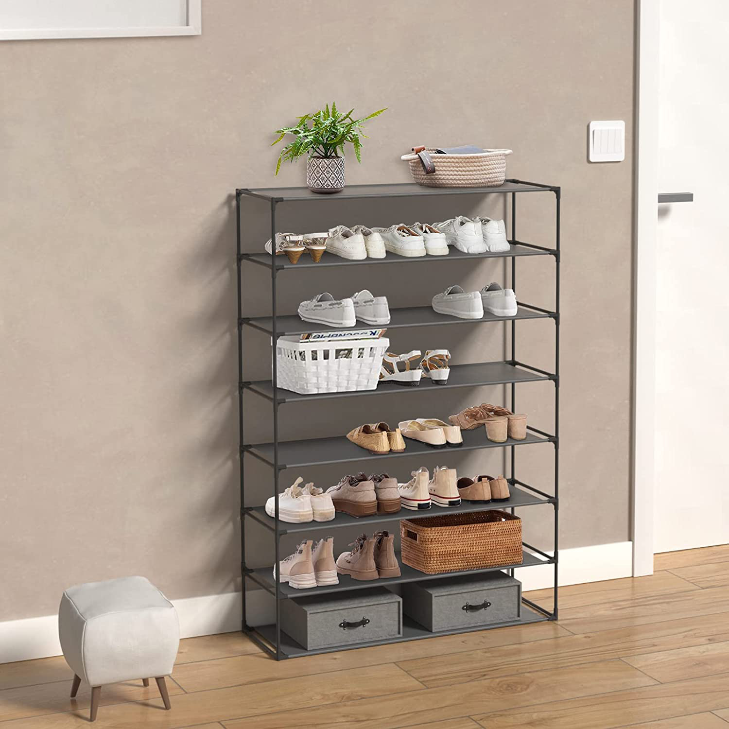 Rebrilliant Shoe Rack For Entrance Small Space For Dorm Shoe Racks
