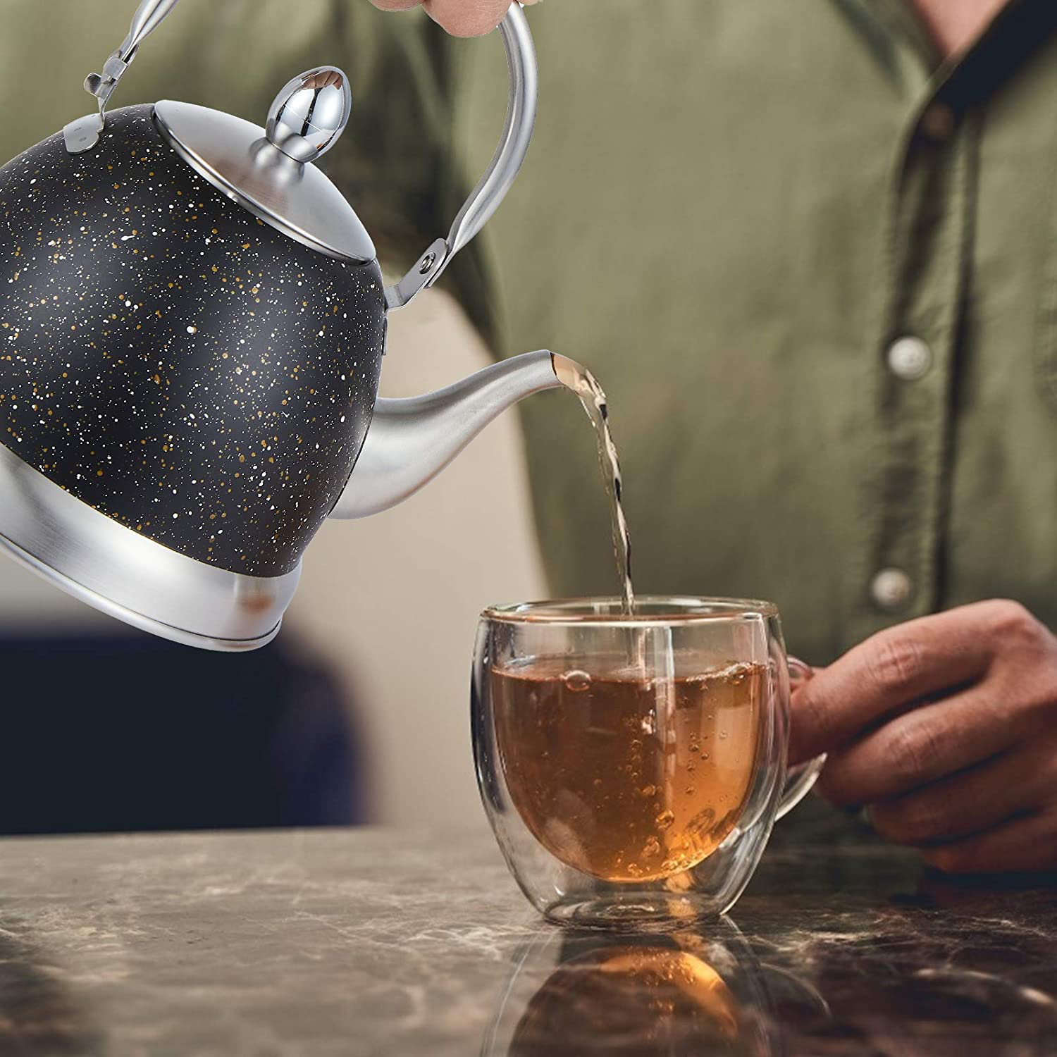 Creative Home Stovetop Tea Kettle with Folding Handle Wayfair