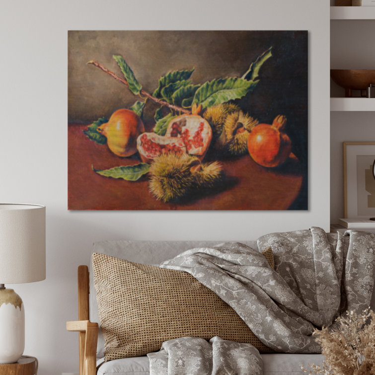 Rijd weg Schoolonderwijs Fauteuil Charlton Home® Vintage Still Life Of Orange Fruits - Unframed Painting on  Wood | Wayfair
