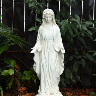 Large 4ft Virgin Mary Our Lady Statue Grave Ornament Miraculous Madonna Catholic 