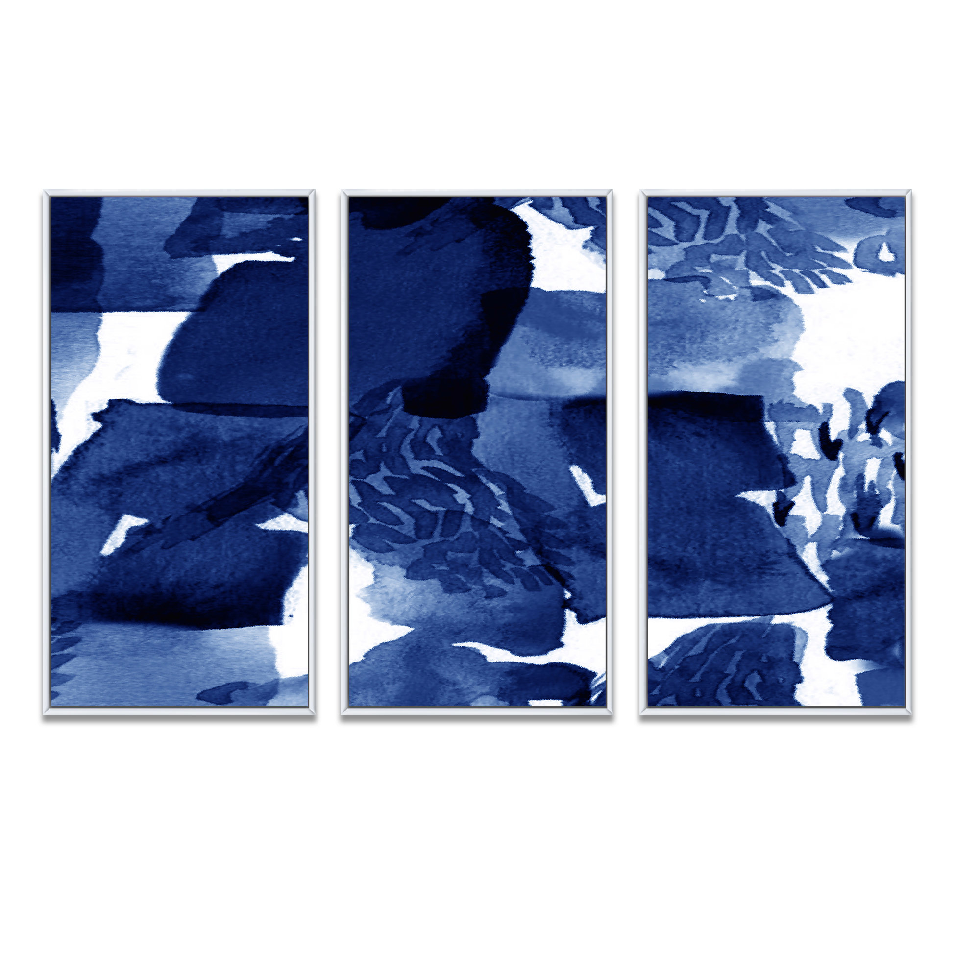 Wrought Studio Abstract Impression In Classic I 3 Piece Floater Frame