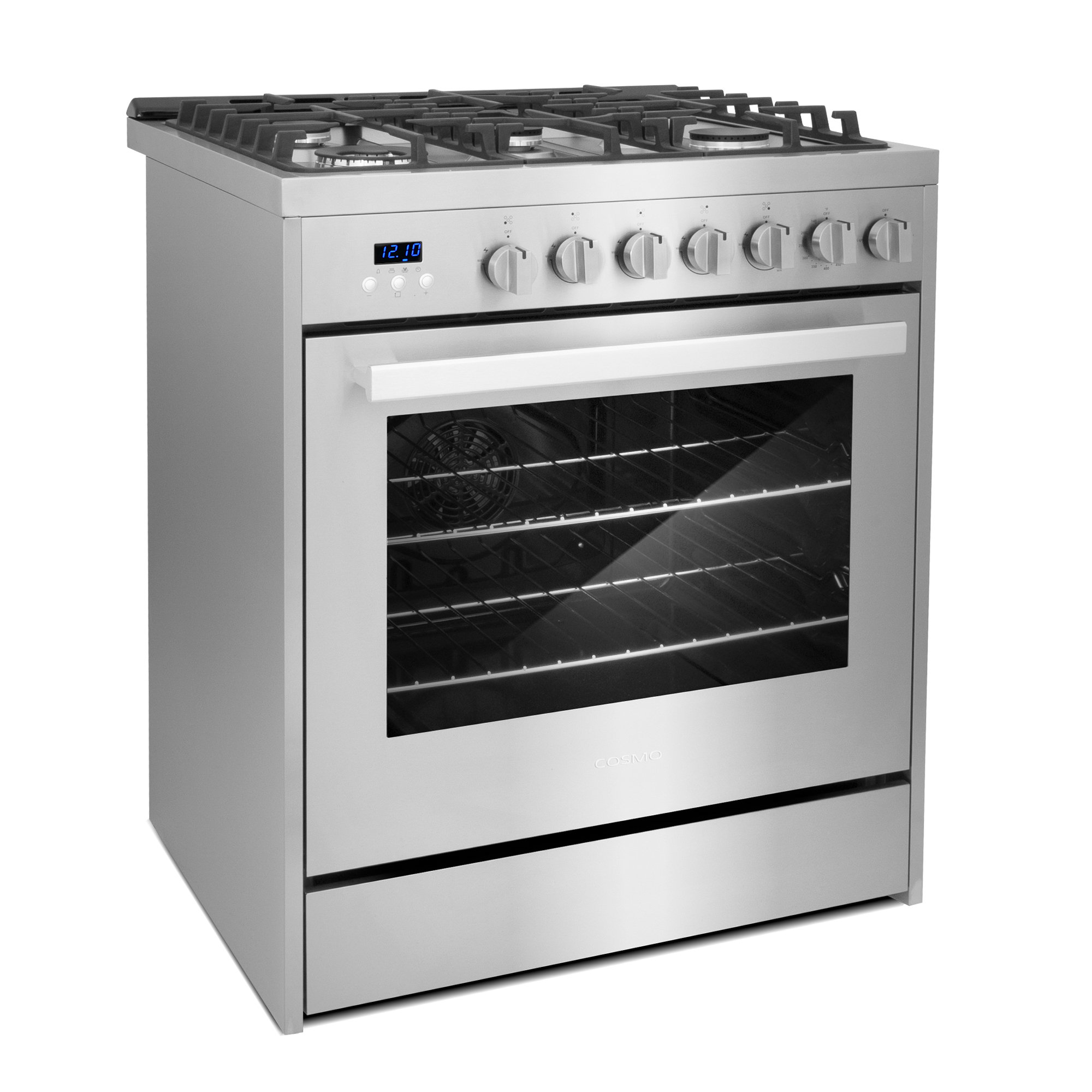 Cosmo 30 in. 5.0 cu. ft. Single Oven Gas Range with 5 Burner Cooktop in