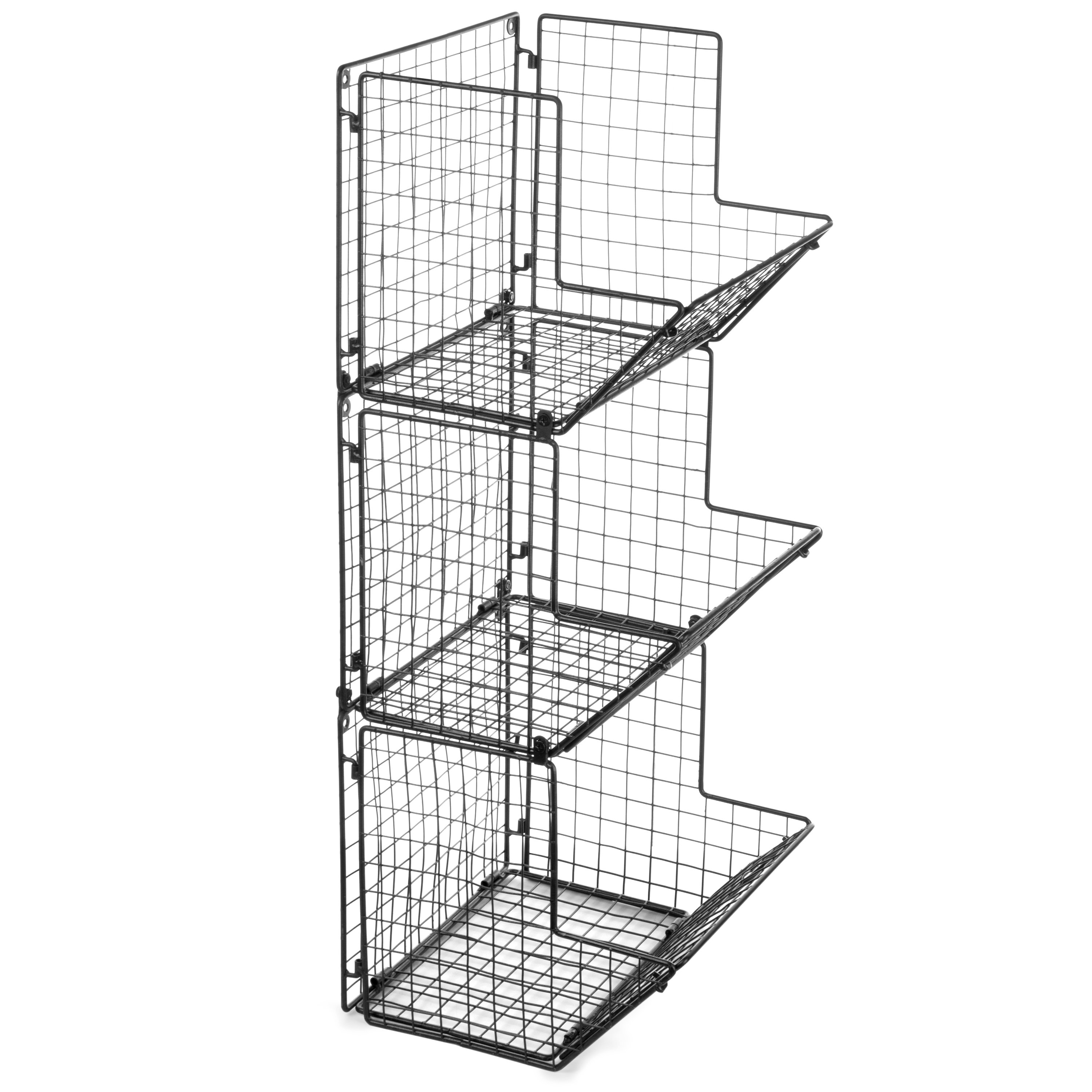 Gracie Oaks Botalla Wall Storage Organizer with Wall Baskets & Reviews Wayfair
