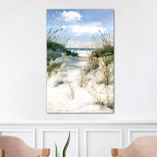 Beachcrest Home Dune View by Sally Swatland - Wrapped Canvas Painting ...